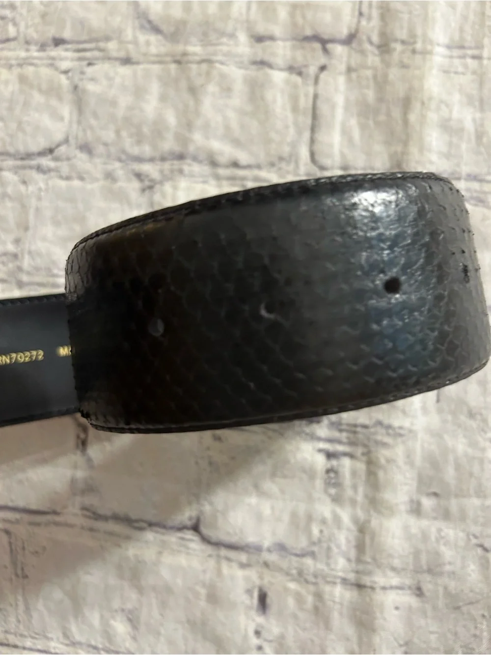 LIZ CLAIBORNE WIDE AND THIN BLACK LEATHER GOLD TONE BUCKLES WOMEN’S BELTS S&M